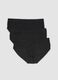 3er-Pack schwarze Slips aus extrafeiner Stretch-Baumwolle_4