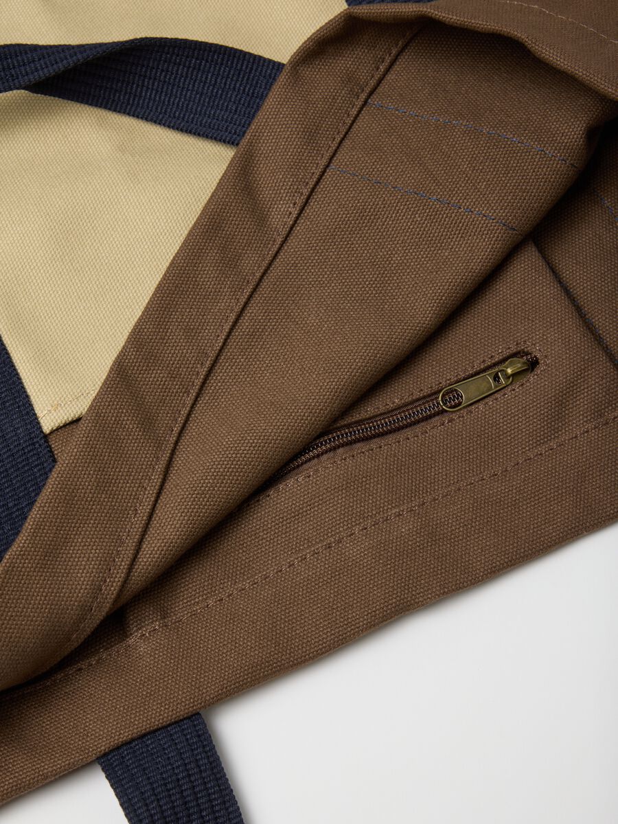 Multicolour pure cotton shopper bag with sturdy handles_2