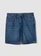 Blue denim Bermuda shorts in pure cotton, regular fit_4