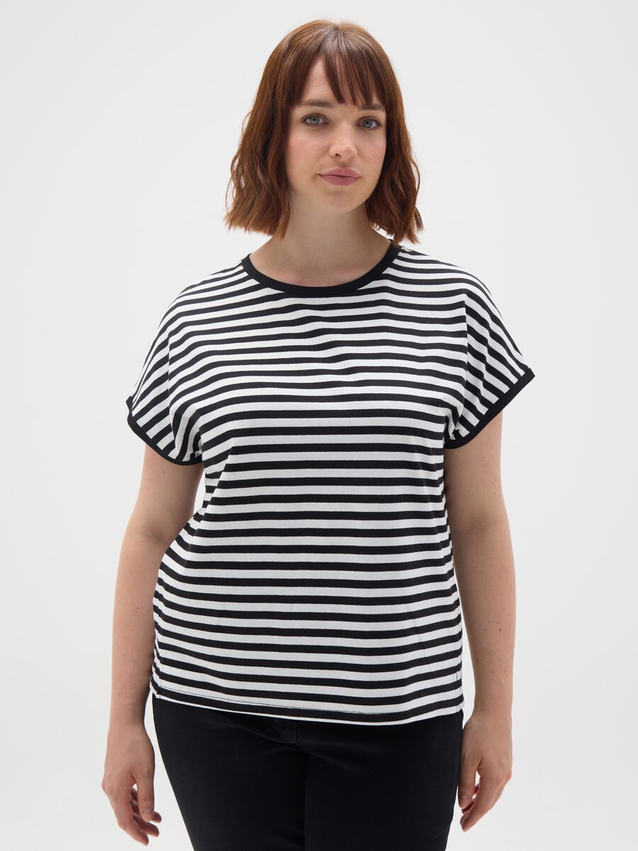 Multicolour regular fit pure cotton T-shirt_0