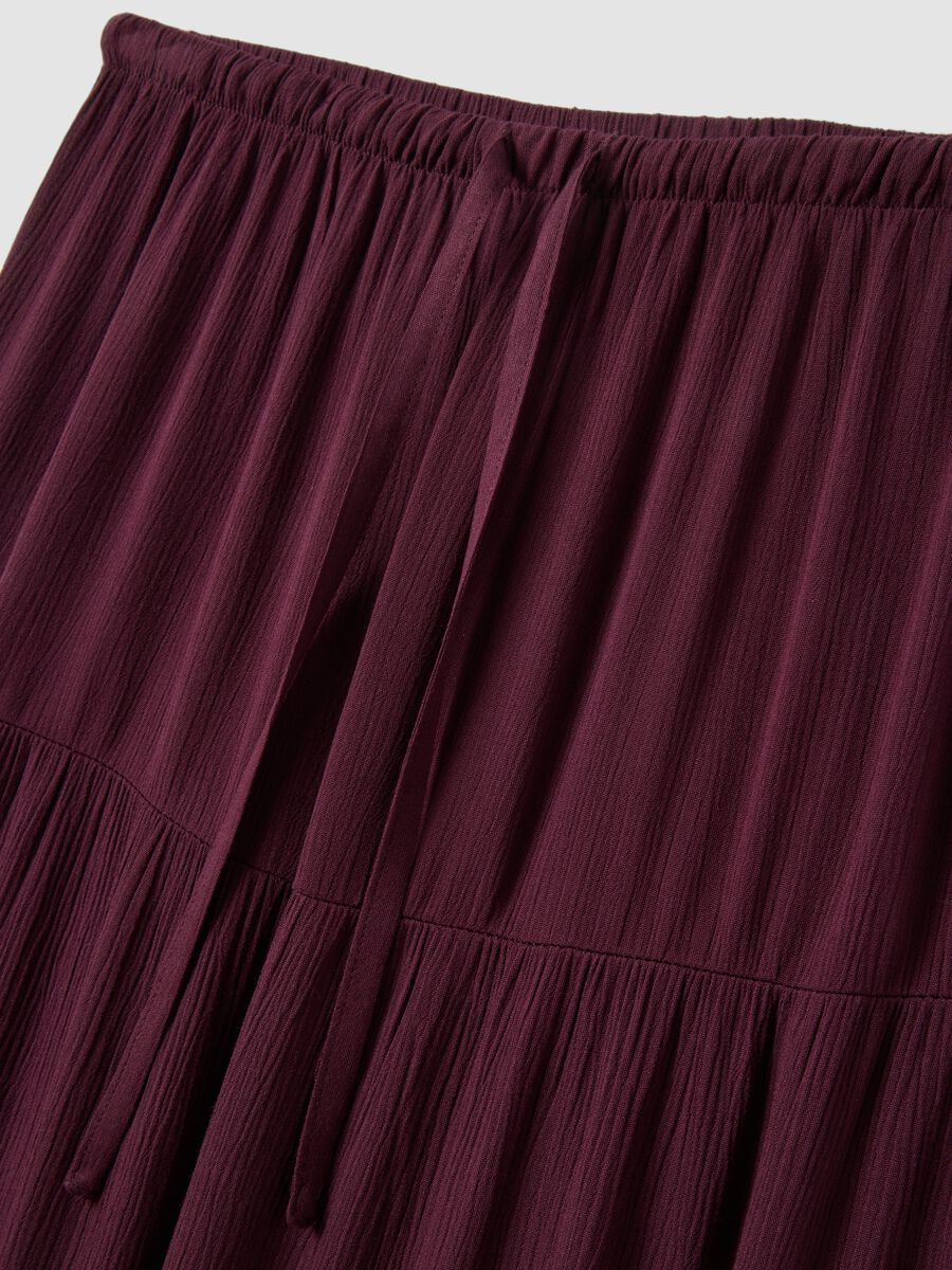 Long purple skirt in pure viscose_1
