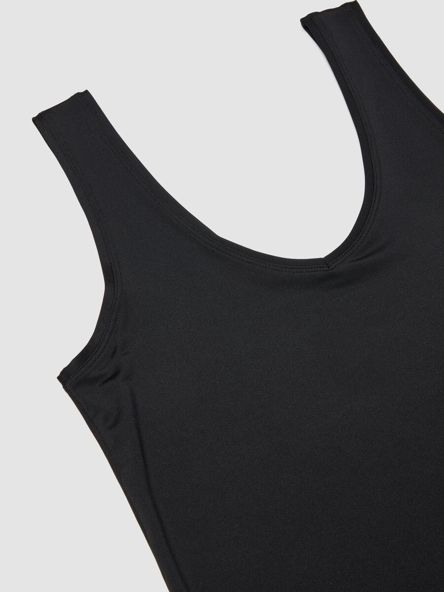 Black stretch vest top, regular fit_5