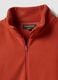 Red regular-fit half-zip fleece sweatshirt_2