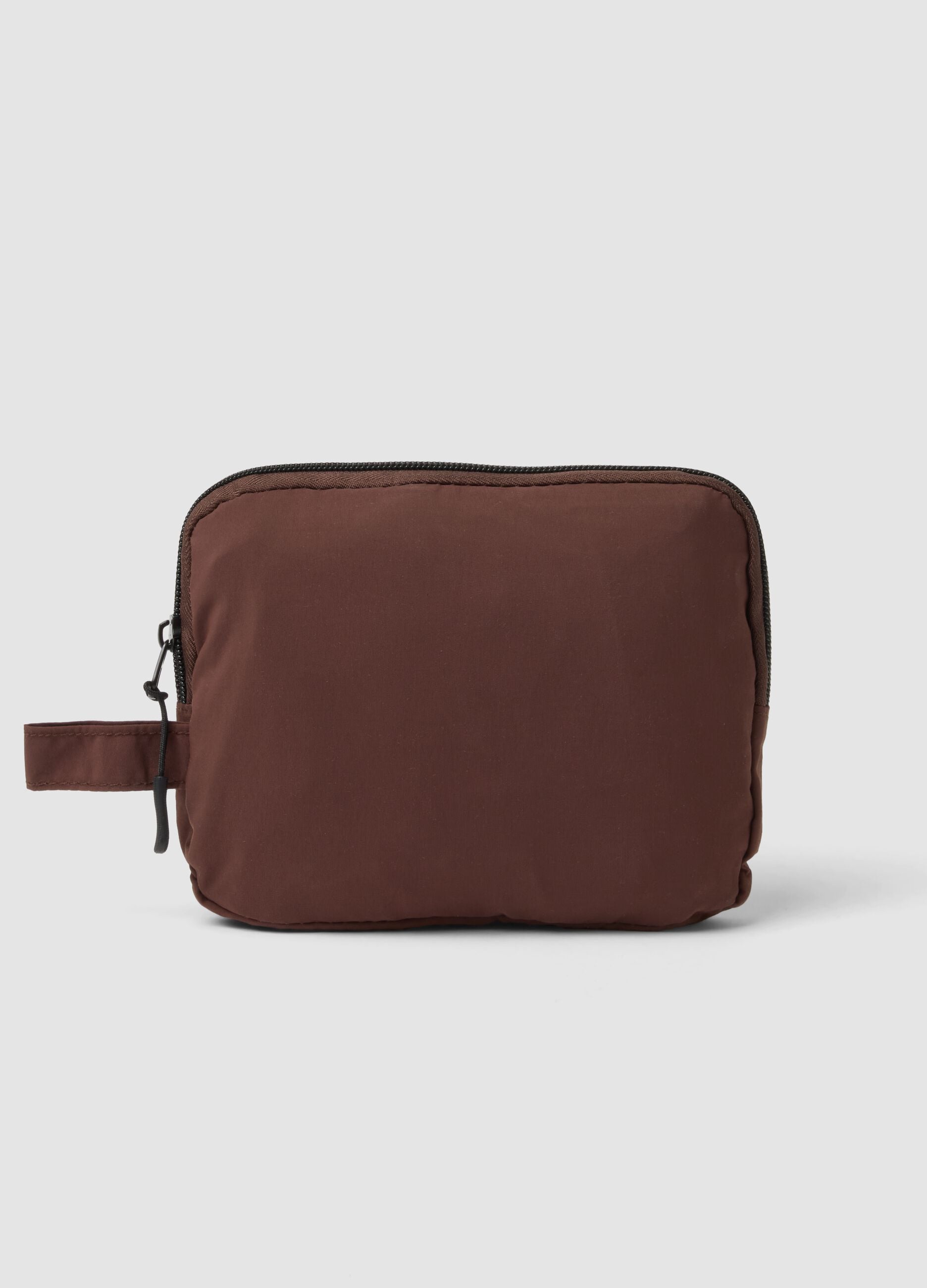 Brown foldable shopper tote with double handles