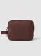 Brown foldable shopper tote with double handles_1