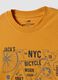 Oranges T-Shirt aus reiner Baumwolle mit Frontprint, Regular Fit_5