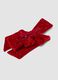 Fiocco rosso con strass per capelli_1