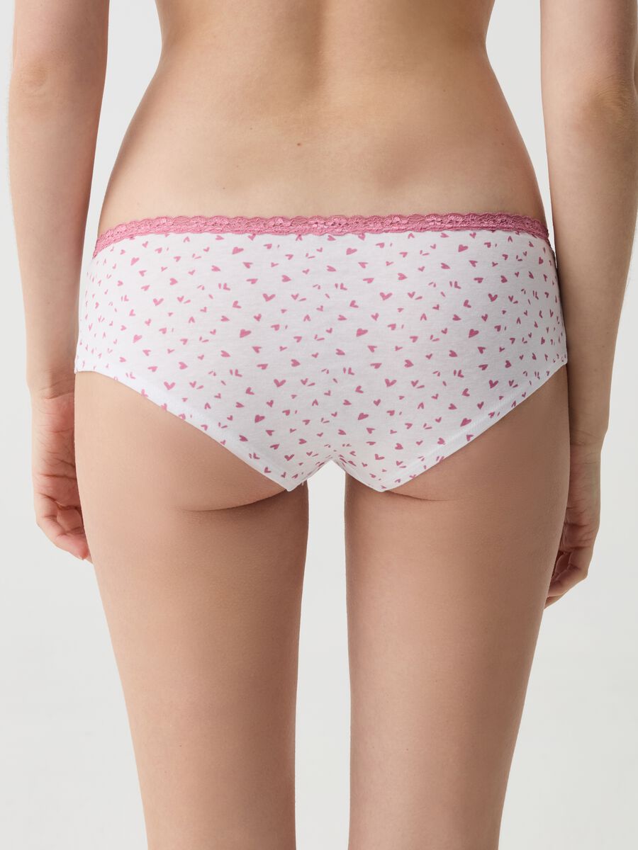 Two-pack French knickers with lace trim_2