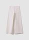 White stretch cotton wide-leg trousers_6