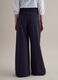 Blue Flare Stretch Cotton Trousers_2