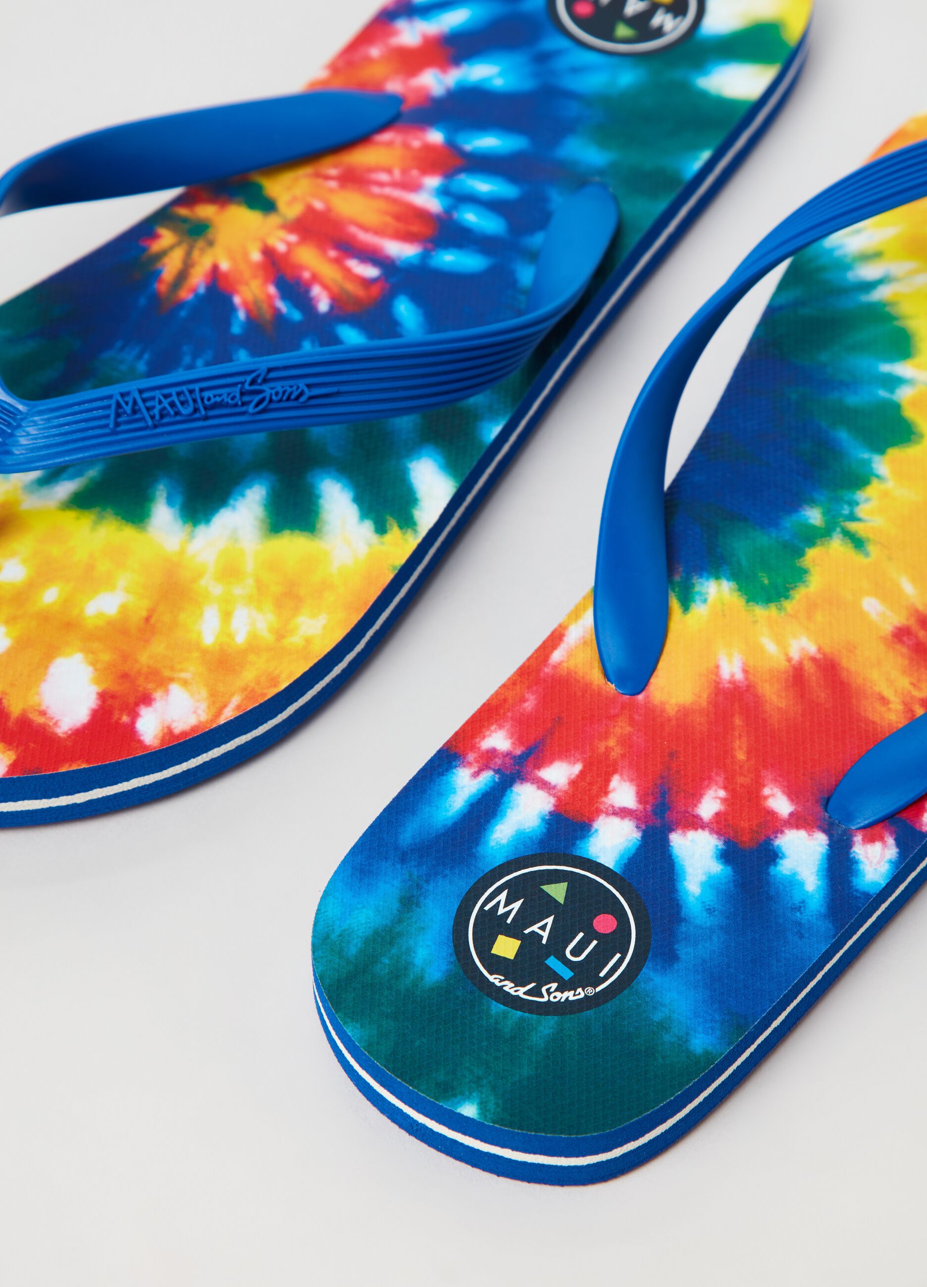 Tie-dye thong sandal by Maui and Sons