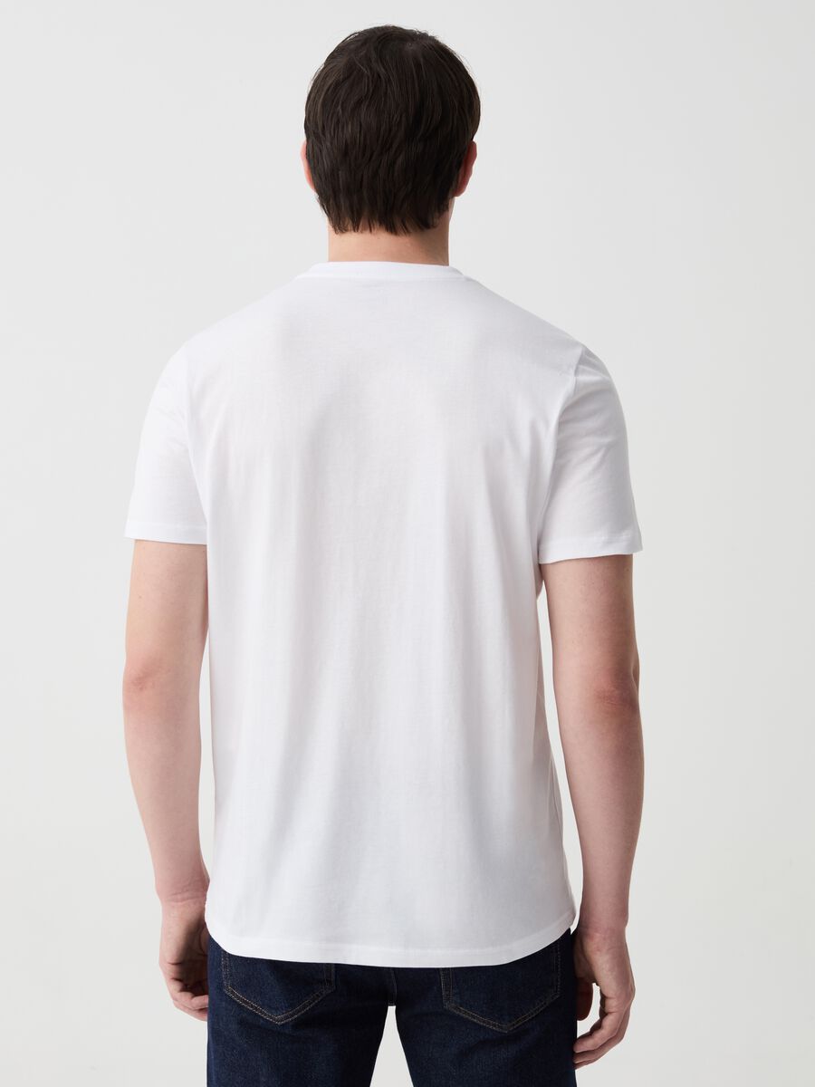 Cotton T-shirt with Naples print_2