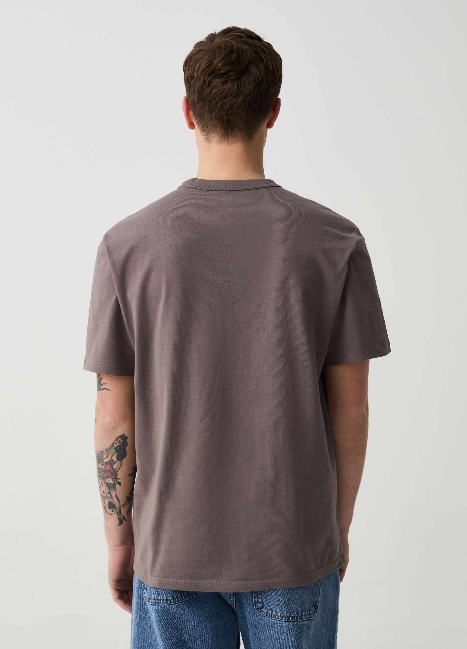 T-shirt relaxed fit in cotone