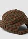 Brown wool-blend checked cap_2