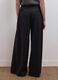 Grey wide-leg formal trousers in stretch viscose with belt_2