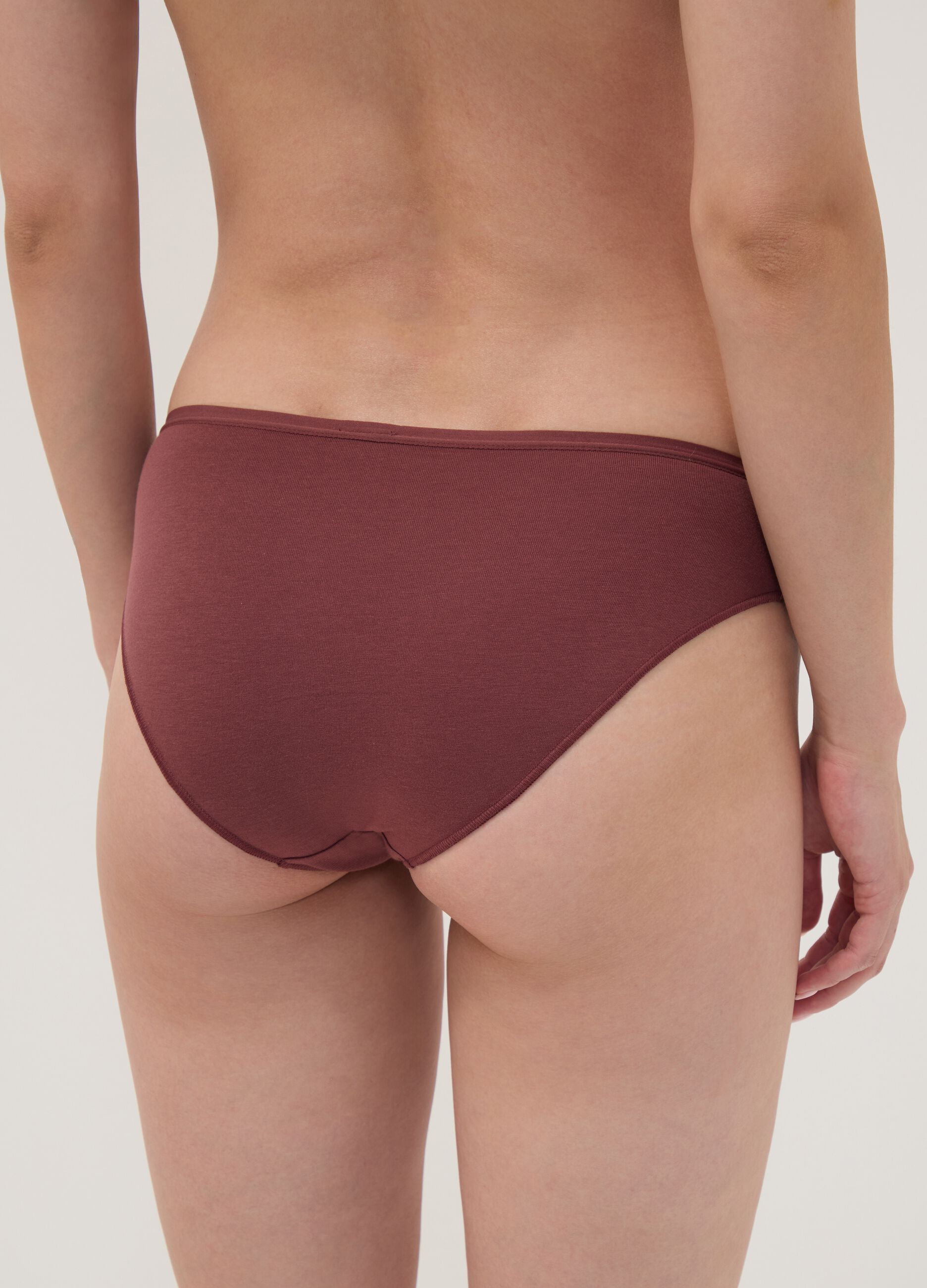 Pack de cinco cuecas multicolor em algod&atilde;o org&acirc;nico el&aacute;stico
