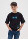 Children's pure black cotton t-shirt regular fit_0
