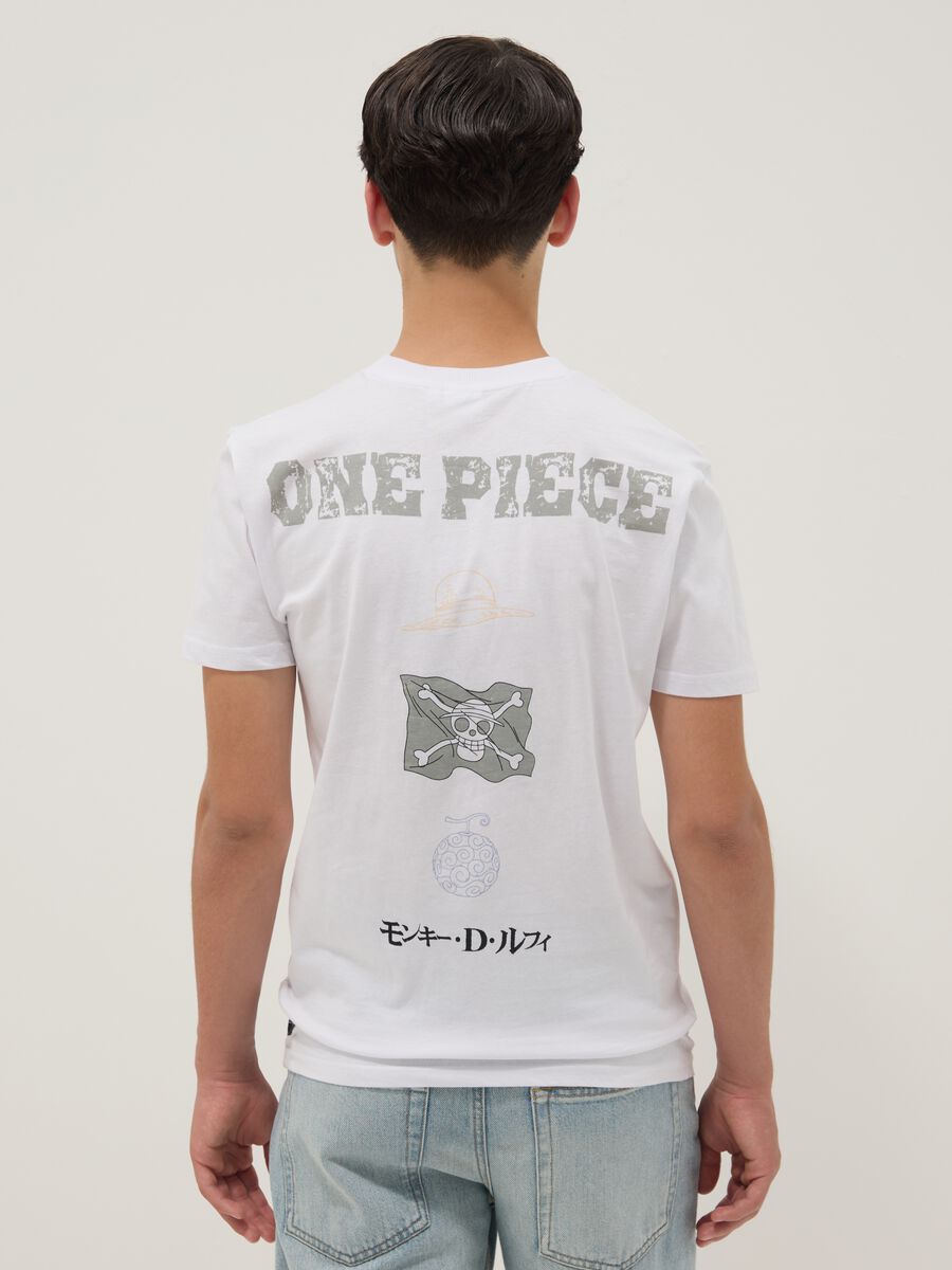 Camiseta blanca de manga corta en algod&oacute;n puro_1