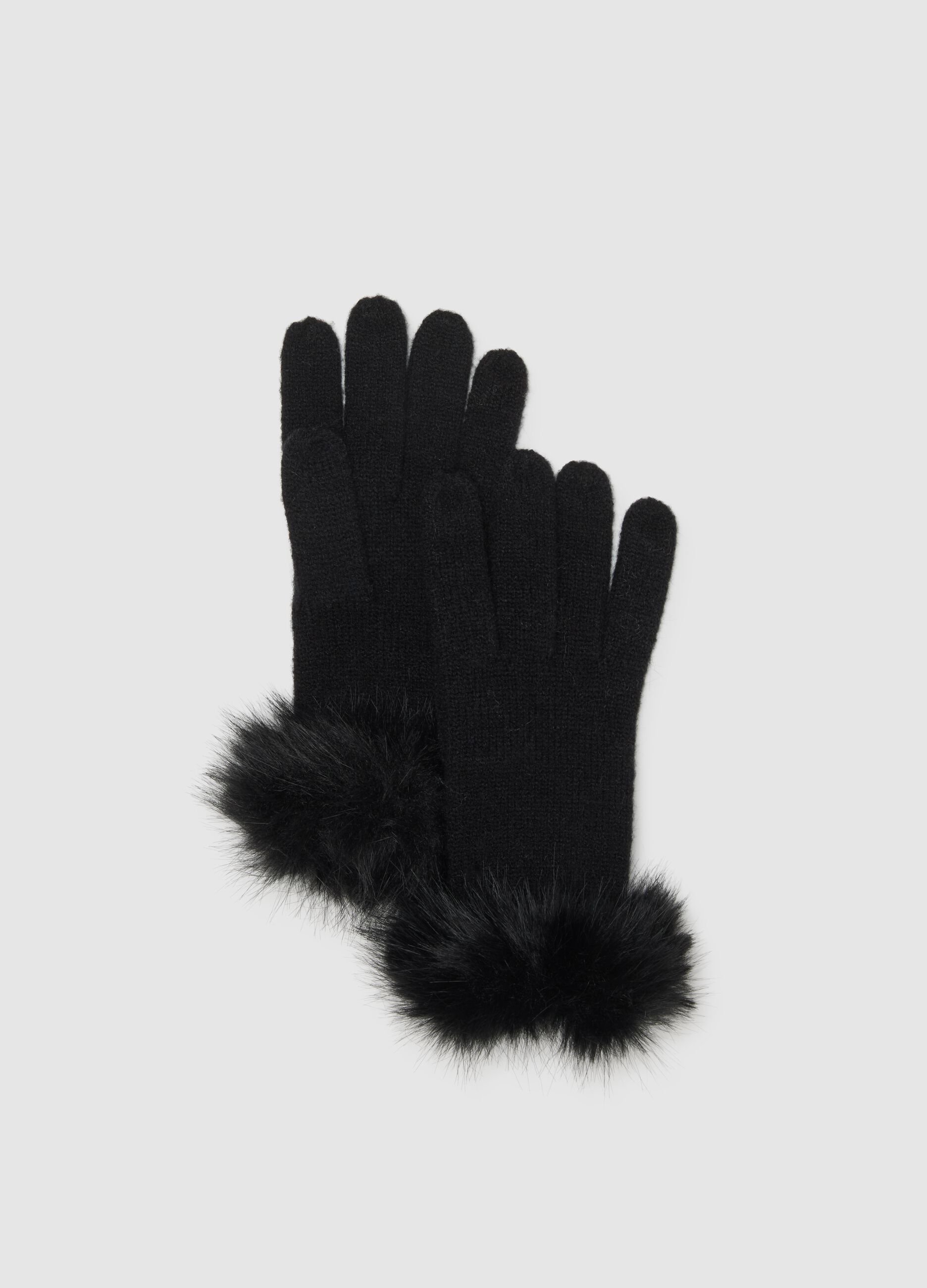 Black Gloves with Soft Edge