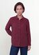 Rote Bluse mit Punkten und klassischem Kragen, Regular Fit_2