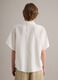 Camisa blanca de lino puro de corte regular_3