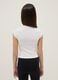 Girls' White Stretch Cotton Slim Fit T-shirt_1