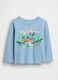 Long-sleeve blue cotton T-shirt_0