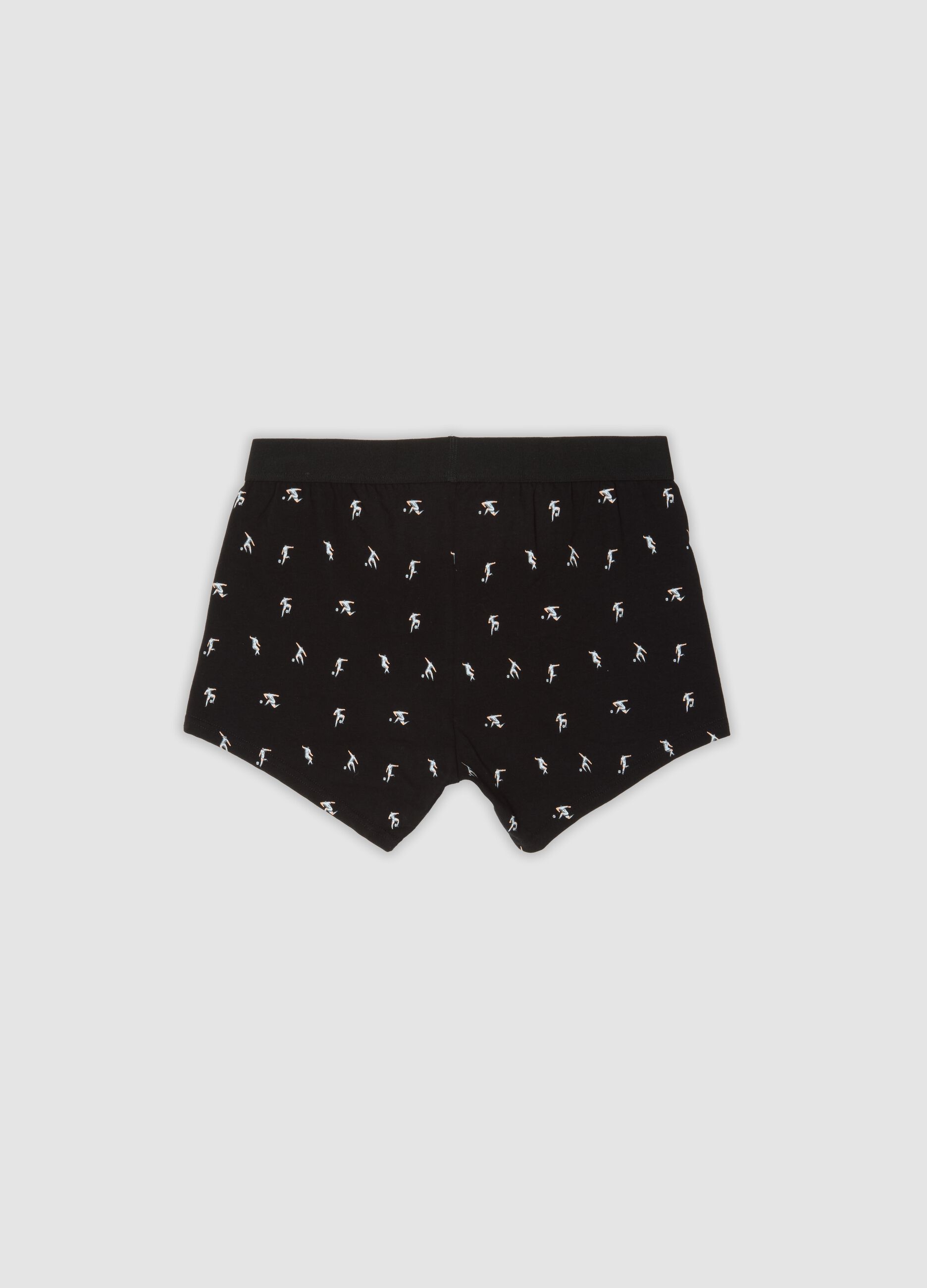 3-pack of black stretch organic cotton jersey boxers