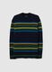 Multi-colour striped jacquard regular fit jumper_4