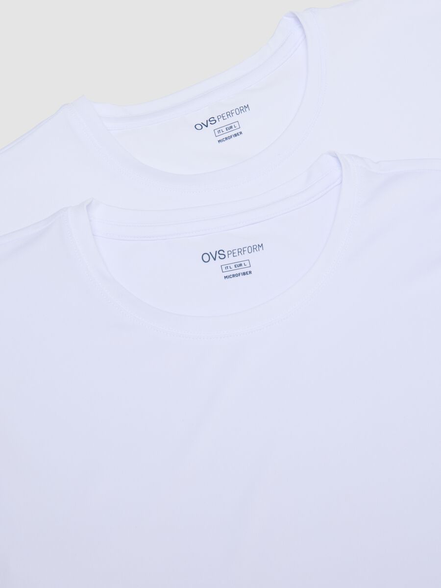 2er-Pack weisse Regular-Fit-T-Shirts aus elastischer Mikrofaser_5
