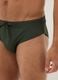 Green stretch fabric swim briefs_3