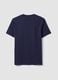 Blue pure cotton crew-neck T-shirt, regular fit_6