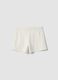 Wei&szlig;e M&auml;dchen-Shorts aus 100% Bio-Baumwolle mit elastischem Bund_4
