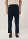 Blaue Cargo-Hose in Leinen-Baumwoll-Mix, Regular Fit_1