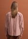 Brown striped pure cotton poplin shirt, regular fit_3