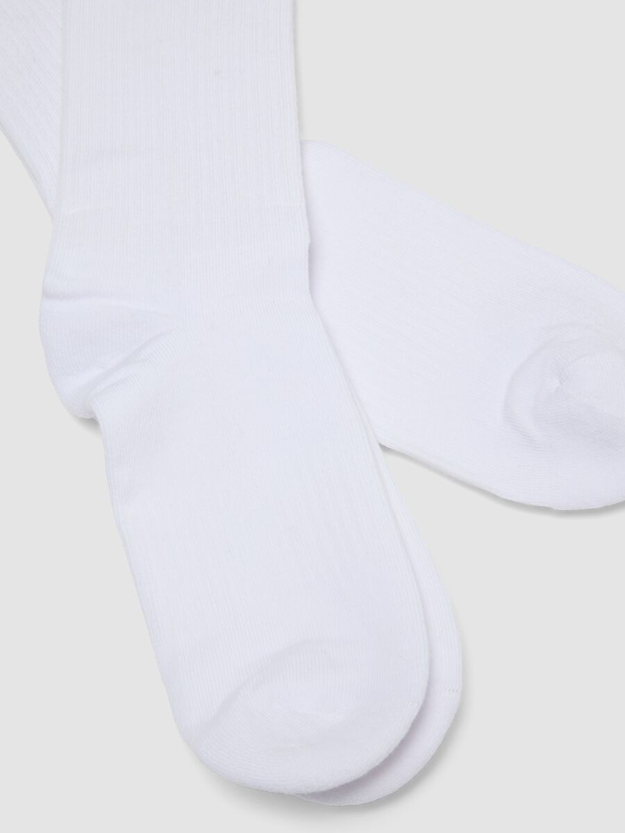 3er-Pack weisse Tennissocken aus Stretch-Baumwolle mit Stickerei_2