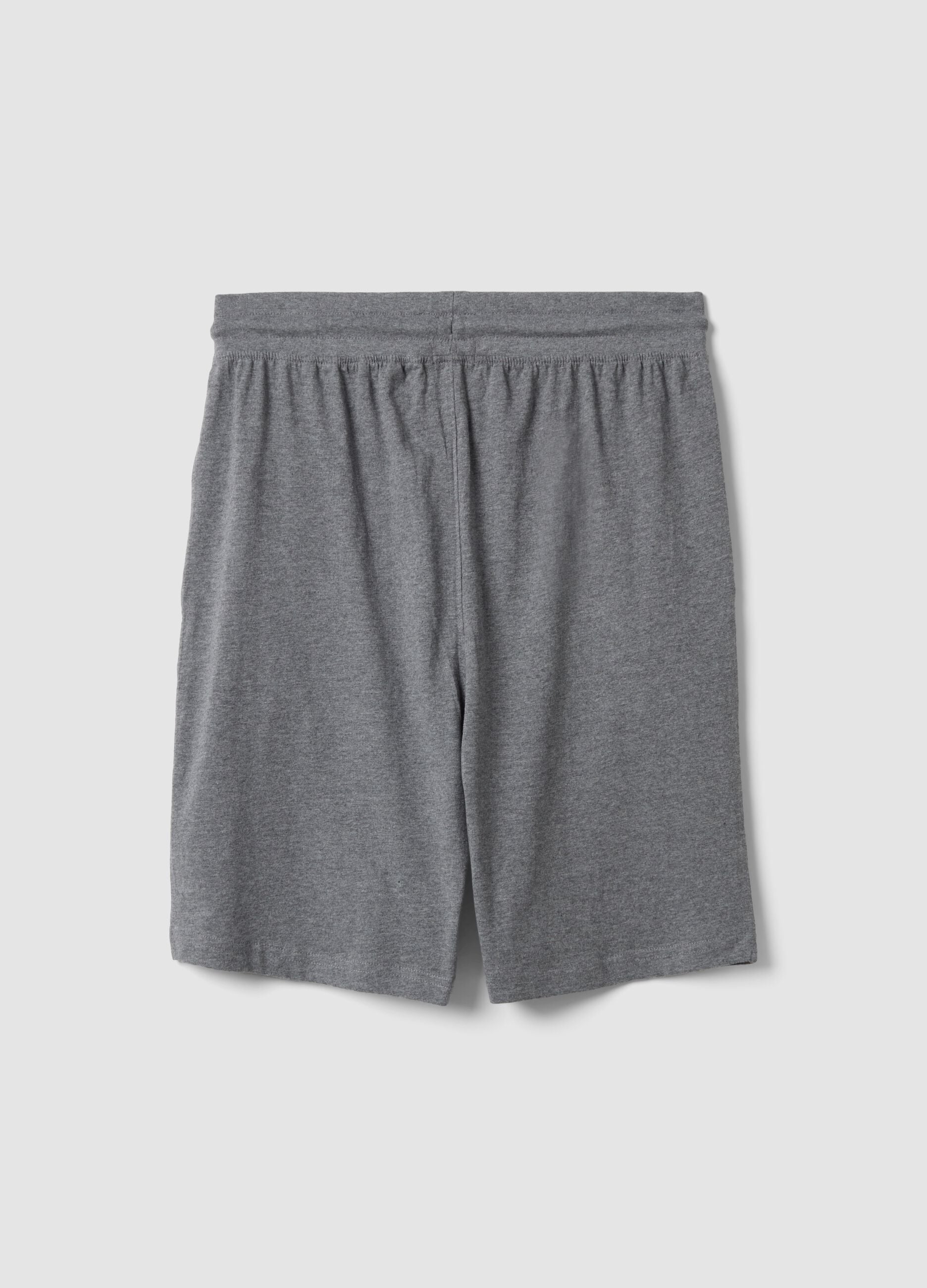 Grey organic cotton pyjama shorts