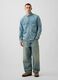Denim shirt in a cotton and lyocell blend with two pockets_1