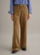 Straight Brown Stretch Cotton Chino Trousers_1