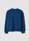 Blaues Rundhals-Sweatshirt aus 100 % Bio-Baumwolle_1