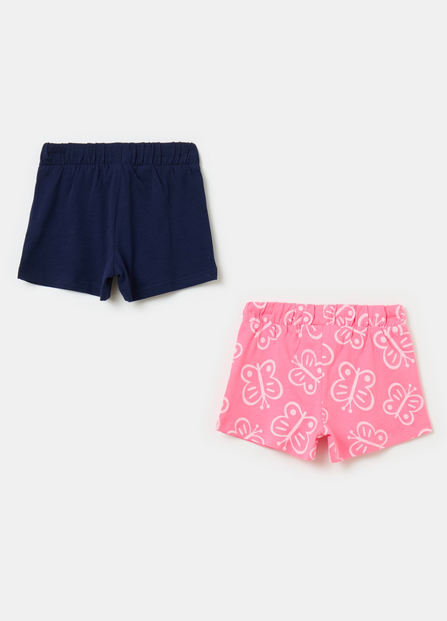 Bipack shorts con coulisse e stampa