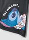 Graues Nachthemd aus reiner Baumwolle mit Stitch-Print_5