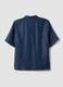 Camisa azul em lyocell puro de manga curta, corte regular_5