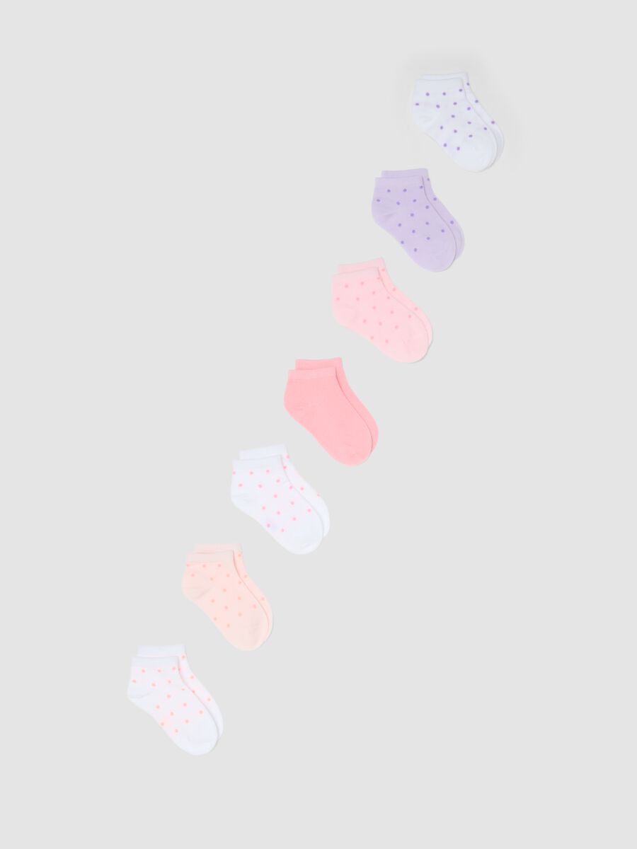 M&auml;dchen-Multipack: mehrfarbige Kn&ouml;chelsocken aus Baumwollmix_0