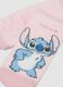 Pack de 2 meias antiderrapantes cor-de-rosa em algod&atilde;o org&acirc;nico com estampado Lilo e Stitch_2