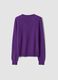Maglia viola in pura lana a girocollo_2