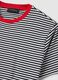 Regular fit multicolour striped pure cotton T-shirt_5