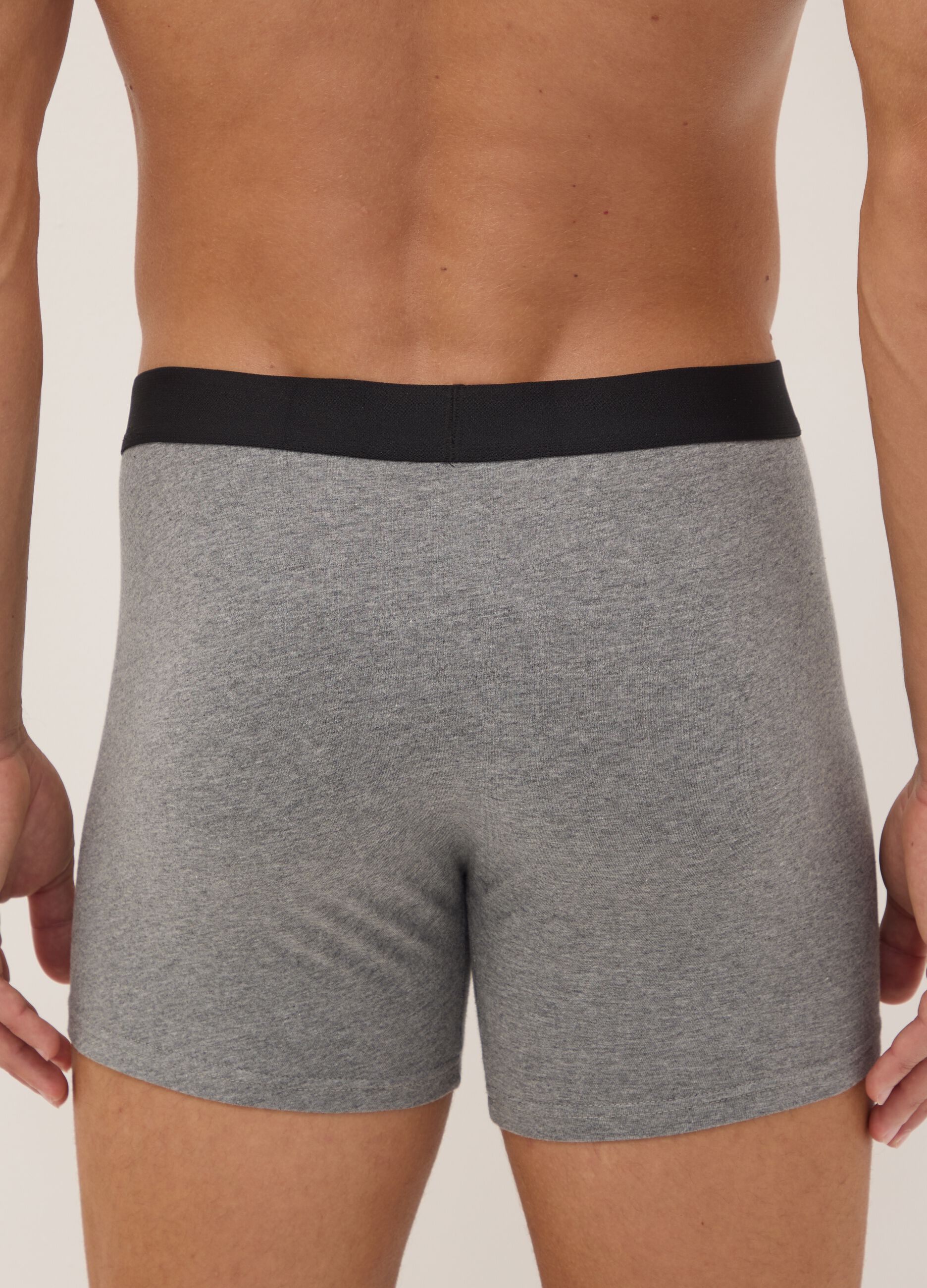 Three-pack of multicolour organic stretch cotton boxers