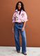 Rosa Hemd aus Popeline aus reiner Baumwolle mit Floral-Print, Regular Fit_1