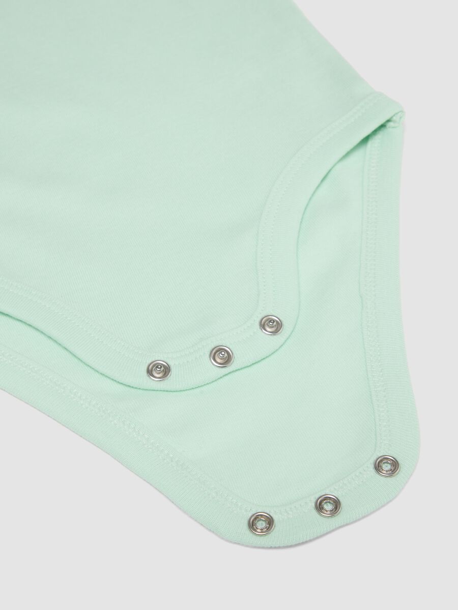 Lot de 3 bodies multicolores en pur coton pour b&eacute;b&eacute;_3